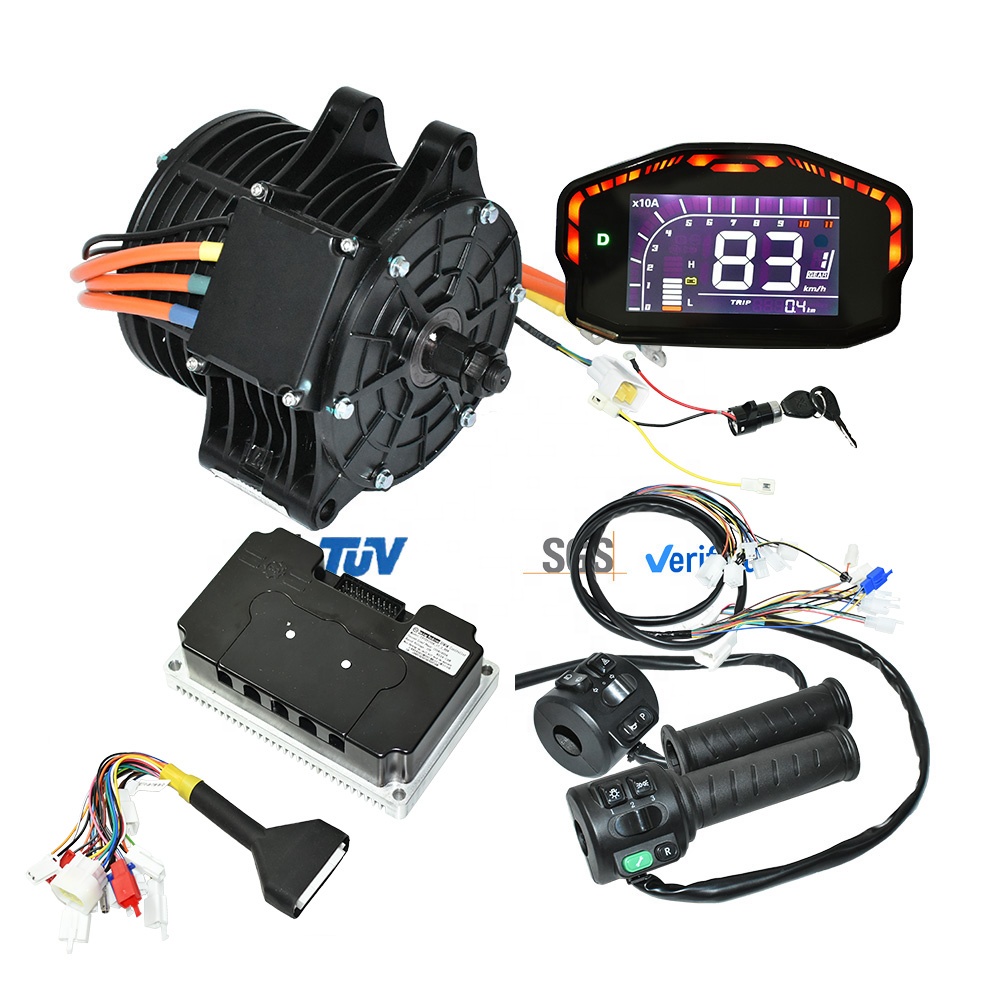 Mid Drive Motor Kit 72V 3000W - MOTOR PMSM, motor met interne rotor,