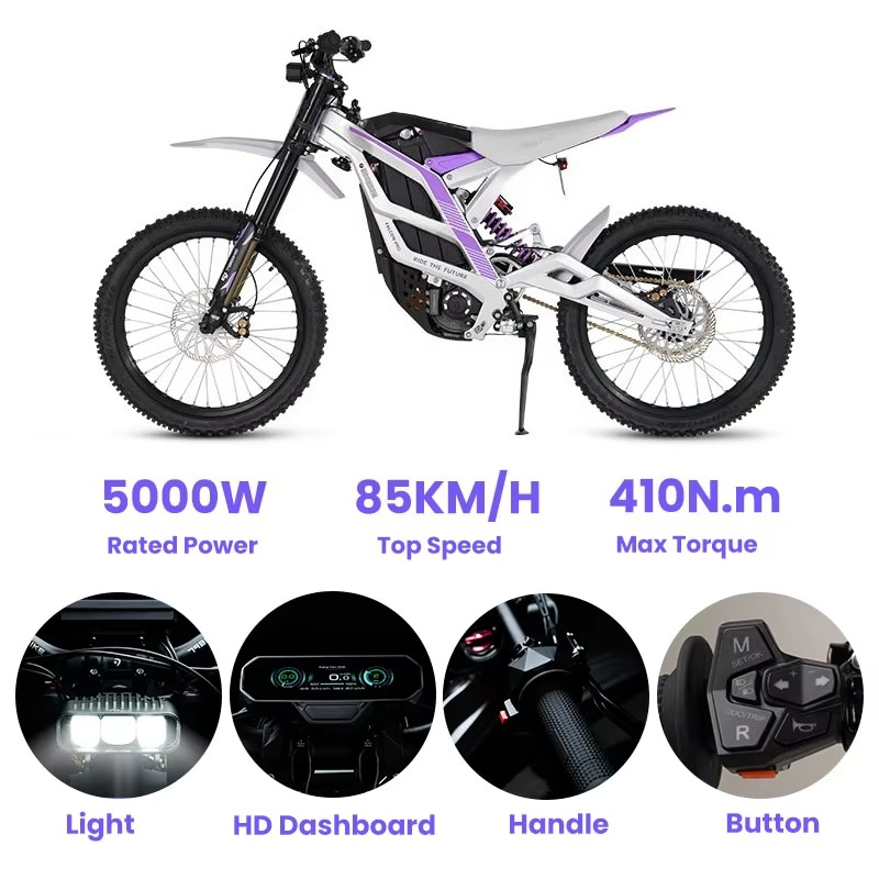 SXLL 79 Bike 72V 35Ah Elektris - 72V 12000W Electric Dirt Bike recensie en prijs